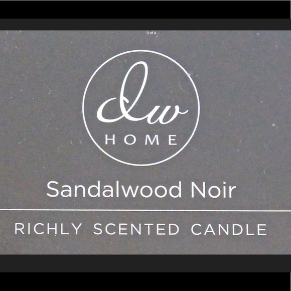 DW HOME CANDLE LE MARAIS SANDALWOOD NOIR SET OF 3 NEW - Picture 4 of 4